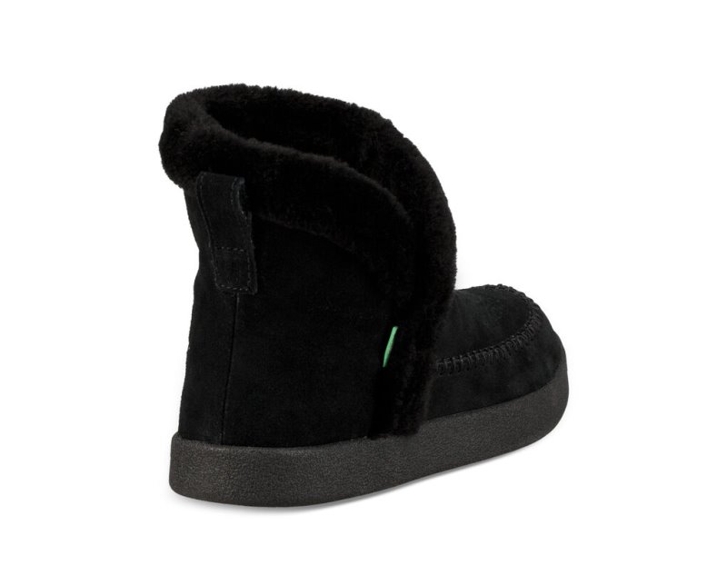 Sanuk Nice Bootah Suede Women's Boots Black | Canada 182DFM